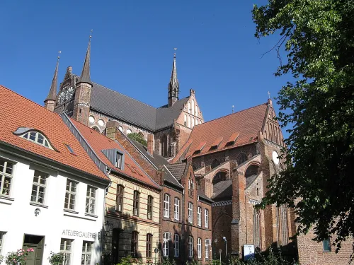 St. George's Church in Wismar, stop 5 on the self-guided walking tour