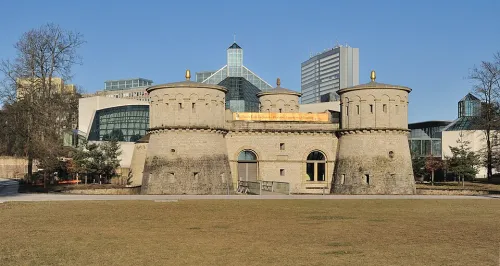 Musée Dräi Eechelen in Luxemburg (Stadt), Station 14 auf dem selbstgeführten Stadtrundgang