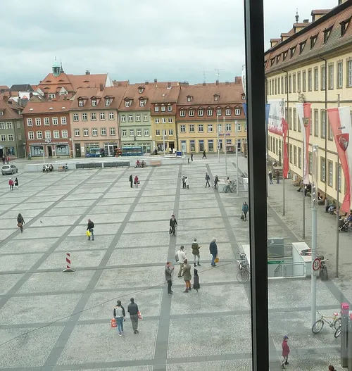 Maximiliansplatz in Bamberg, stop 4 on the self-guided walking tour