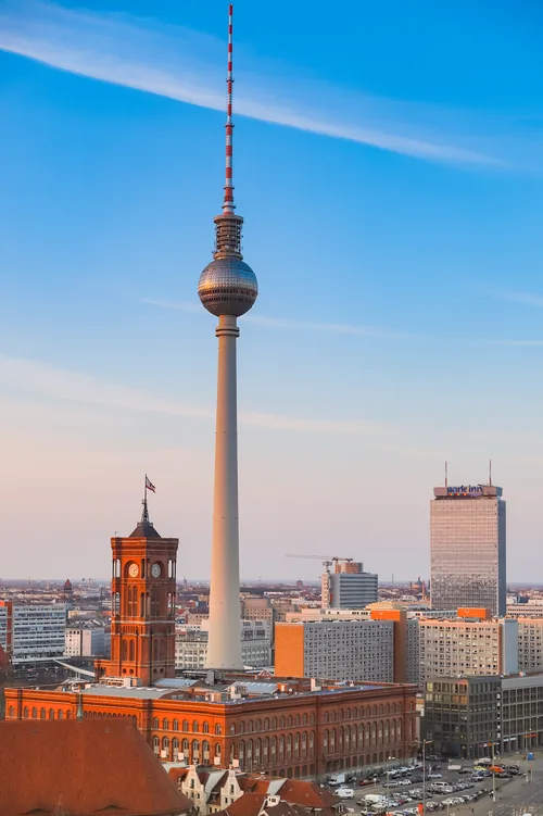 Berlin TV Tower, stop 12 on the self-guided walking tour