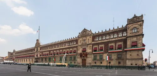 Palacio Nacional in Mexico City, stop 9 on the self-guided walking tour