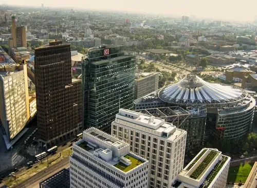 Potsdamer Platz in Berlin, stop 5 on the self-guided walking tour