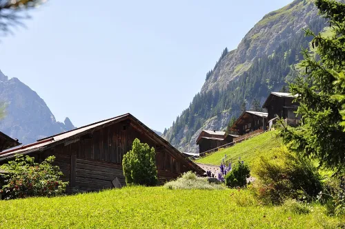 Gimmelwald in Mürren, Station 5 auf dem selbstgeführten Stadtrundgang