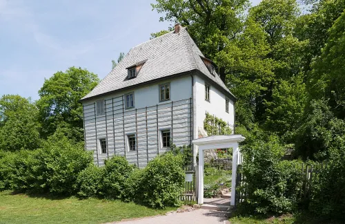 Goethe's Garden House in Weimar, stop 11 on the self-guided walking tour