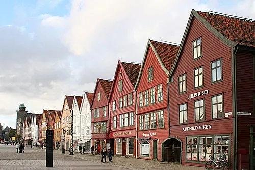 Bryggen UNESCO Site in Bergen, stop 6 on the self-guided walking tour