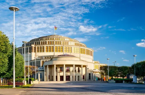 Centennial Hall in Wrocław, stop 9 on the self-guided walking tour