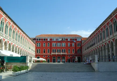 Republic Square in Split, stop 5 on the self-guided walking tour