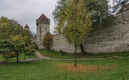 Museggmauer in Luzern, Station 8 auf dem selbstgeführten Stadtrundgang
