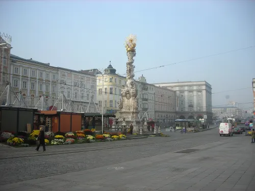 Hauptplatz in Linz, Station 6 auf dem selbstgeführten Stadtrundgang