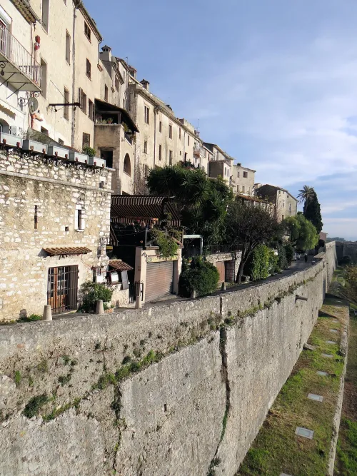 Ramparts of Saint-Paul-de-Vence, stop 5 on the self-guided walking tour