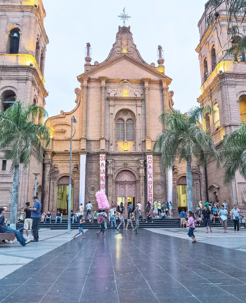 Plaza 24 de Septiembre in Santa Cruz, stop 1 on the self-guided walking tour