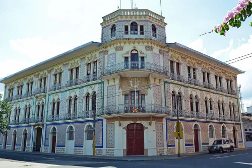 Ex-Hotel Palace in Iquitos, stop 3 on the self-guided walking tour