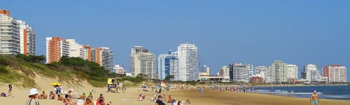Playa Mansa in Punta del Este, Station 3 auf dem selbstgeführten Stadtrundgang
