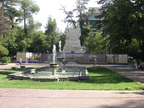 Plaza España in Mendoza, stop 6 on the self-guided walking tour