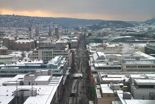 Königstraße in Stuttgart, Station 2 auf dem selbstgeführten Stadtrundgang