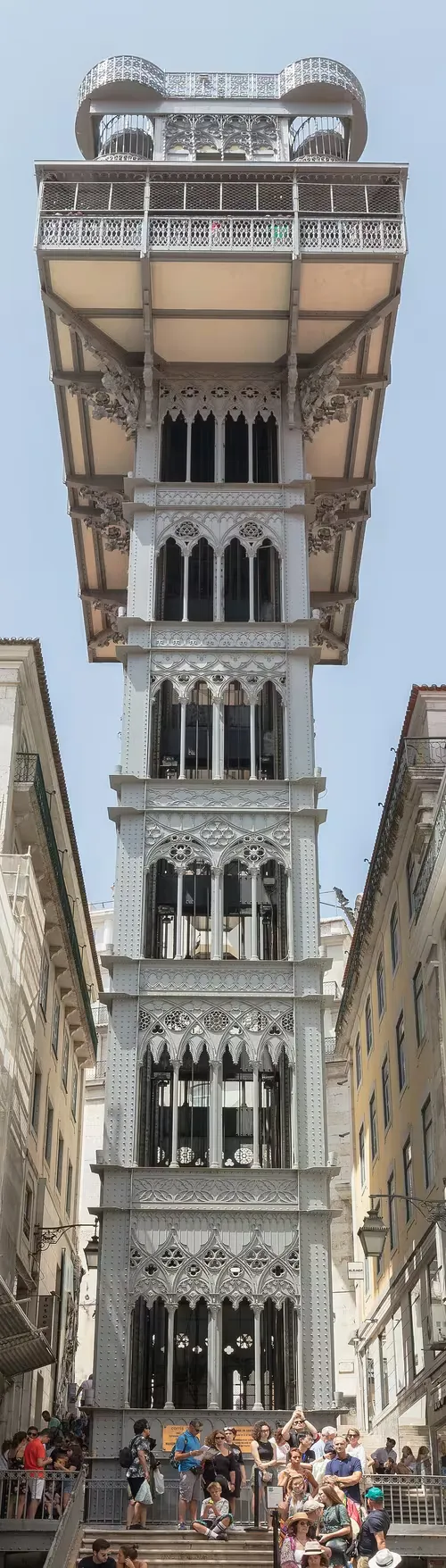 Aufzug Santa Justa in Lissabon, Station 2 auf dem selbstgeführten Stadtrundgang