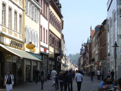 Hauptstraße in Heidelberg, Station 4 auf dem selbstgeführten Stadtrundgang