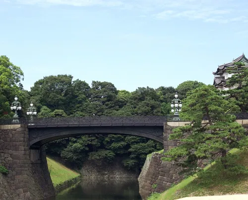Nijubashi Bridge in Tokyo, stop 10 on the self-guided walking tour