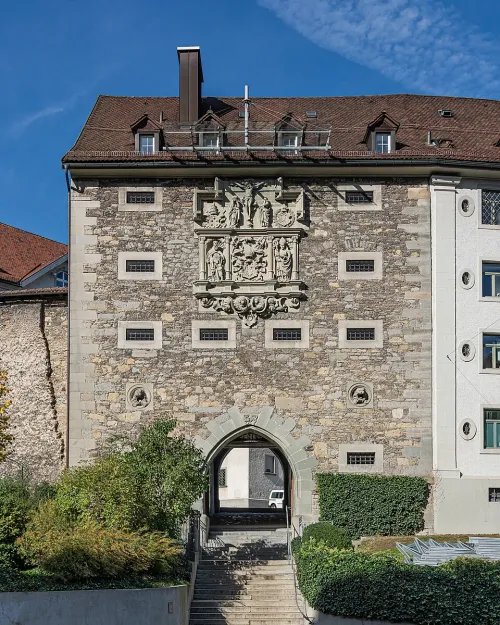 Karlstor in St. Gallen, stop 9 on the self-guided walking tour