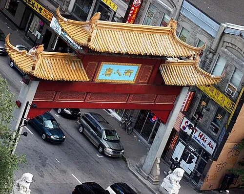Quartier chinois de Montréal in Montreal, Station 5 auf dem selbstgeführten Stadtrundgang
