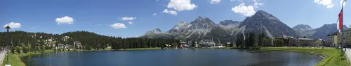 Obersee in Arosa, stop 1 on the self-guided walking tour