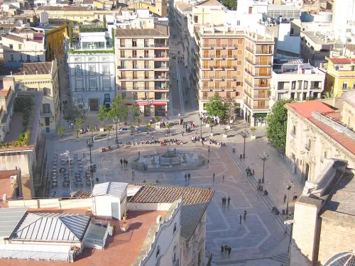 Plaza de la Virgen in Valencia, Station 2 auf dem selbstgeführten Stadtrundgang