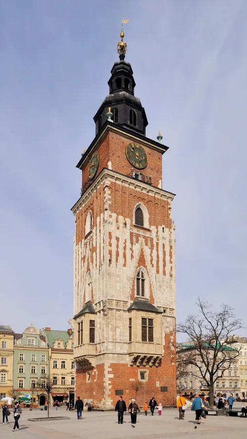 Rathausturm von Krakau, Station 7 auf dem selbstgeführten Stadtrundgang