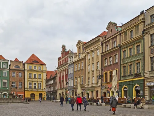 Old Market Square in Poznań, stop 1 on the self-guided walking tour