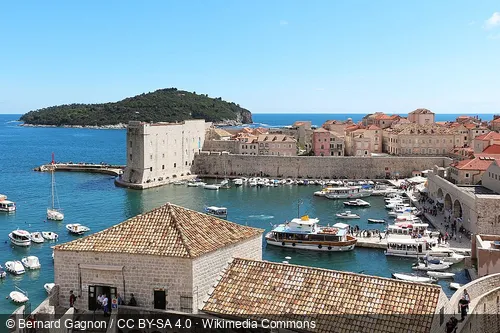 Alter Hafen in Dubrovnik, Station 9 auf dem selbstgeführten Stadtrundgang
