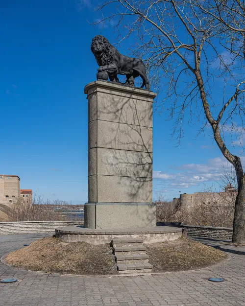 Schwedischer Löwe in Narva, Station 3 auf dem selbstgeführten Stadtrundgang