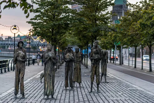 Hungersnot-Denkmal in Dublin, Station 10 auf dem selbstgeführten Stadtrundgang