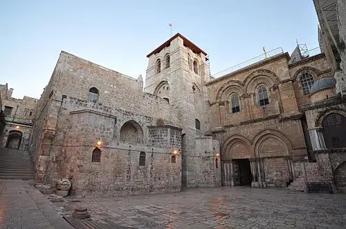 Church of the Holy Sepulchre in Jerusalem, stop 8 on the self-guided walking tour