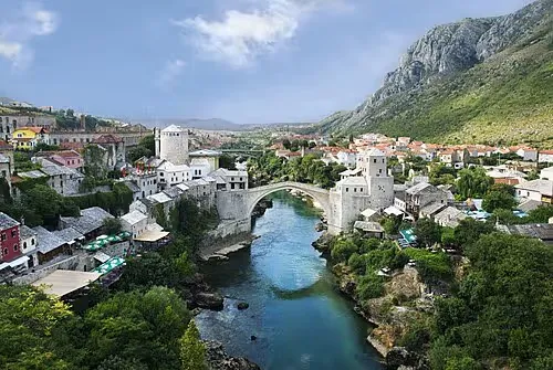Stari Most in Mostar, stop 4 on the self-guided walking tour