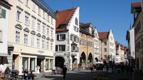 Maximilianstraße in Lindau, Station 6 auf dem selbstgeführten Stadtrundgang