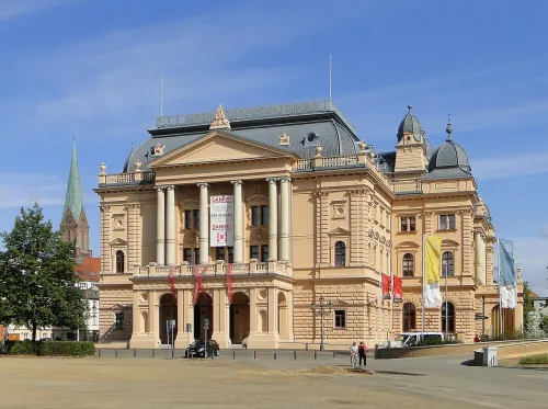 Mecklenburg State Theatre in Schwerin, stop 4 on the self-guided walking tour