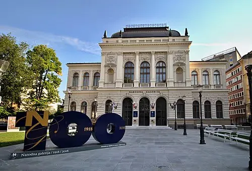 Slowenische Nationalgalerie in Ljubljana, Station 8 auf dem selbstgeführten Stadtrundgang