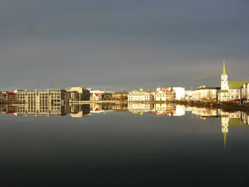 Reykjavik City Hall, stop 6 on the self-guided walking tour