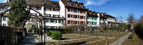 Rosengarten in Rapperswil, stop 10 on the self-guided walking tour