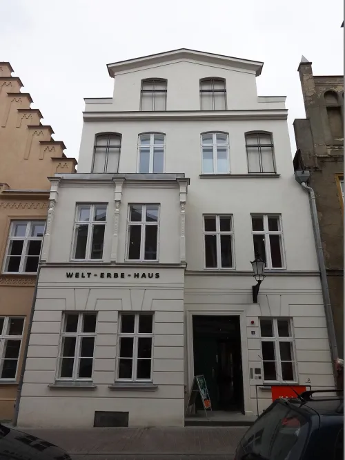 Welt-Erbe-Haus in Wismar, stop 8 on the self-guided walking tour