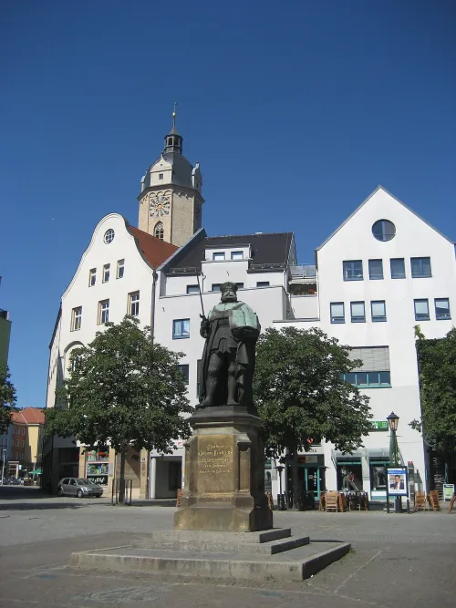 Market Square in Jena, stop 1 on the self-guided walking tour