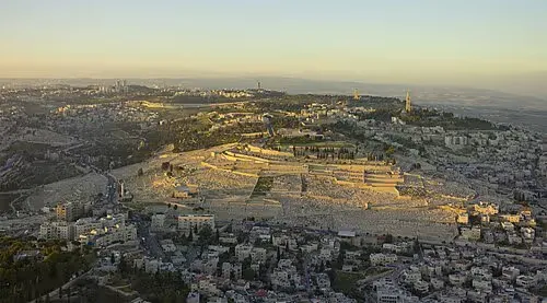 Mount of Olives in Jerusalem, stop 1 on the self-guided walking tour