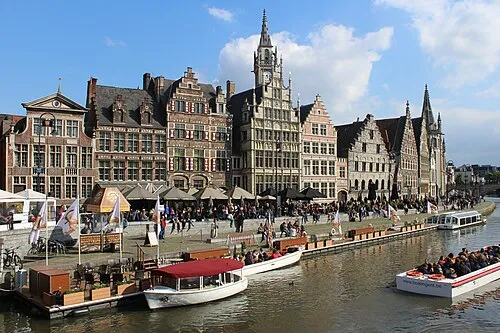 Graslei in Gent, Station 8 auf dem selbstgeführten Stadtrundgang