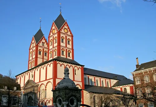 Saint Bartholomew's Church in Liège, stop 10 on the self-guided walking tour