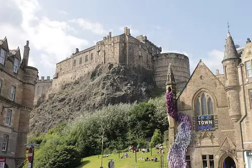 Edinburgh Castle, Station 1 auf dem selbstgeführten Stadtrundgang