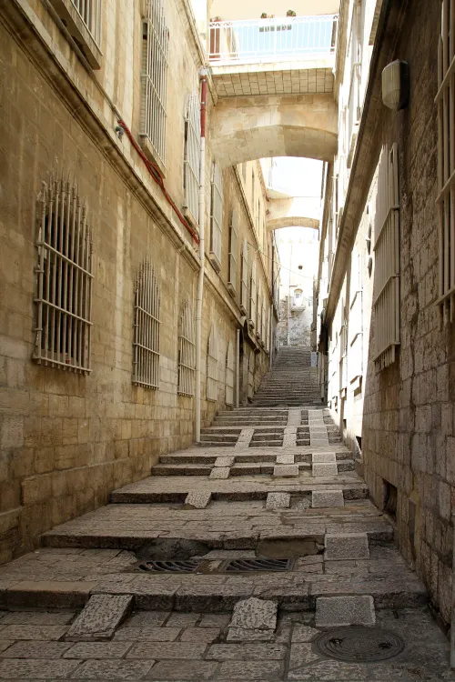 Via Dolorosa in Jerusalem, stop 2 on the self-guided walking tour