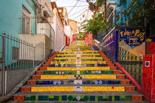 Escadaria Selarón in Rio de Janeiro, stop 2 on the self-guided walking tour