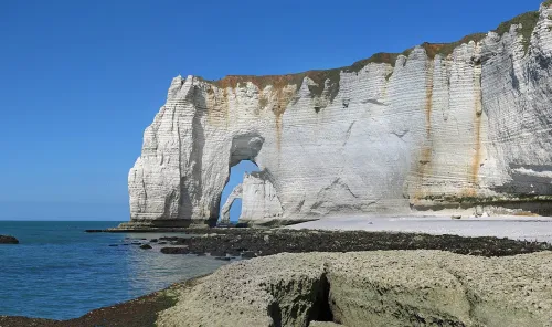 Manneporte in Étretat, Station 3 auf dem selbstgeführten Stadtrundgang