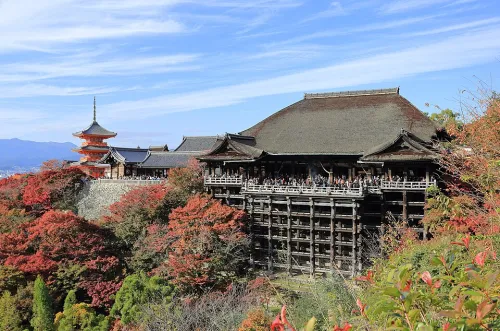 Kiyomizu-dera in Kyoto, Station 6 auf dem selbstgeführten Stadtrundgang