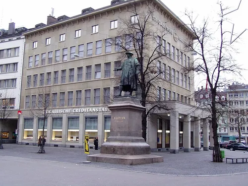 Vadian Monument in St. Gallen, stop 2 on the self-guided walking tour