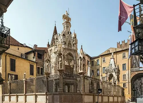 Arche Scaligere (Scaliger Tombs) in Verona, stop 7 on the self-guided walking tour